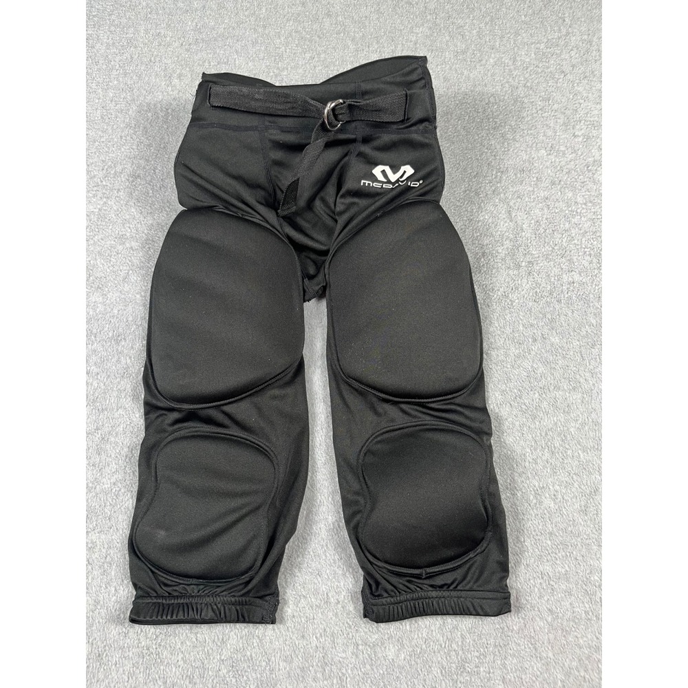 McDavid Youth Large Padded Football Pants Black 7-Pad Integrated Girdle Kids